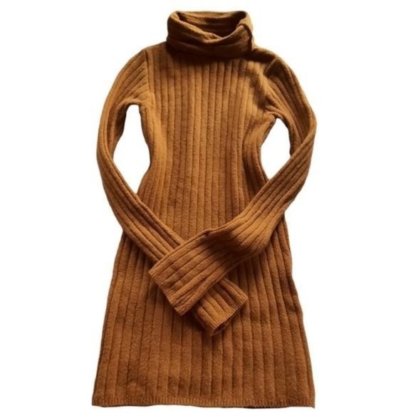 Free People Turtle Neck Ribbed Long Sleeve Sweater - Picture 4 of 13